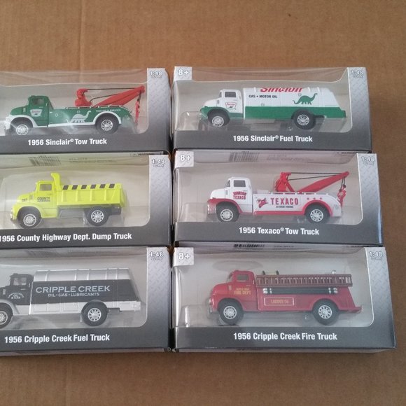 Menards Toys Menards Gold Line 48 Scale 1956 Truck 6pack New 275915 Texaco Sinclair Poshmark